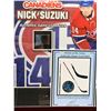 Image 3 : NICK SUZUKI #14 - COLLECTOR FRAMED PICTURE WITH GAME USED STICK PIECE, : issued by: GREATS OF THE GA