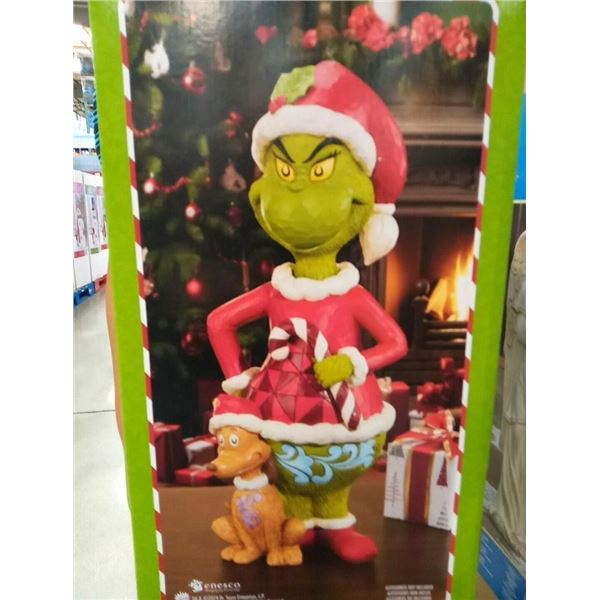 Grinch & Max Statue Hand Painted