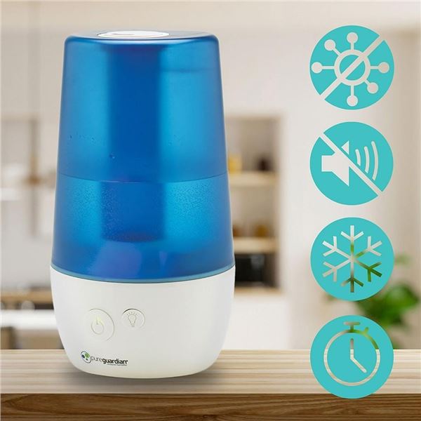 PureGuardian H965AR 70-Hr Ultrasonic Humidifier with Aromatherapy Tray - Blue