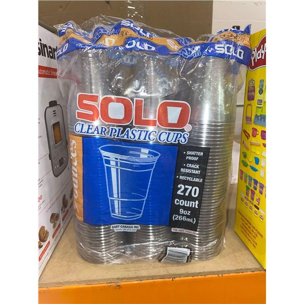 Solo Clear Plastic Cups 270 Count