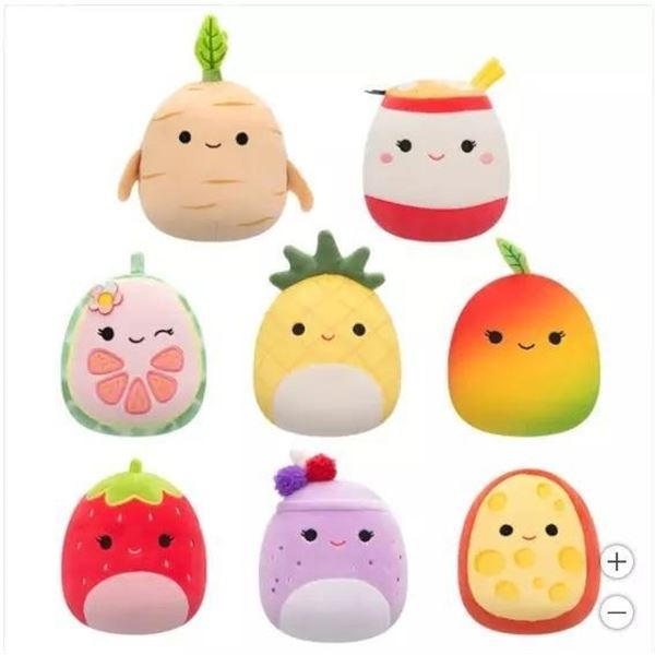 Squishmallows 5" Mini Plush 8-Pack Assorted Food Characters Ultra-Soft Toys