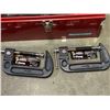 Image 2 : 4 NEW QUICK RELEASE 4 INCH C-CLAMPS AND MASTERCRAFT TOOL BOX