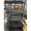 Image 1 : BLACK 5 TIER PLASTIC SHELF