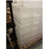 Image 1 : 12 STACKABLE PLASTIC CRATES 16" X 11" X 8"
