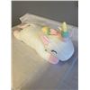 Image 2 : 4 NEW UNICORN PLUSH PILLOWS WITH 3 BABY UNICORNS INSIDE EACH