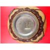 Image 2 : Alabaster Marble Stone Bowl Framed in Asian Pewter Dragon Design (Stamped)