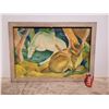 Image 1 : MCM Framed "Stag & Doe" by Franz Marc