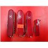 4 Swiss Army Knife Lot