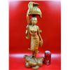 VTG Balinese Wooden Nude Lady Carving