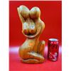 VTG Wooden Abstract Lovers Carving