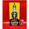 Image 1 : Early Reproduction Porcelain Champion Spark Plug Advertising Sign