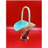 Image 2 : VTG E. Radford Hand Painted Pottery Flower Basket Made in England