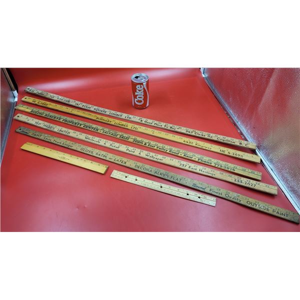 Advertising Yardstick and Ruler Lot
