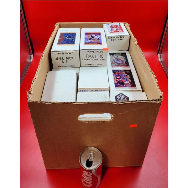 Box of VTG Hockey Card Sets