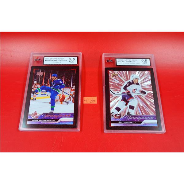 KSA Graded Aidan McDonough & Billy Sweezey Hockey Cards