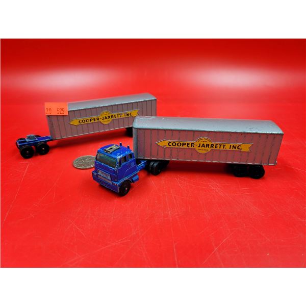 Lesney Hendrickson Tractor & Inter-State Double Freighter Made in England