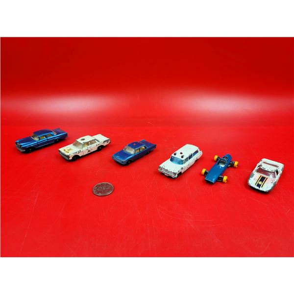 Lesney Vehicles Made in England (Includes Ford Galaxie, Cadillac Ambulance, Mercedes 800 SE, etc.)