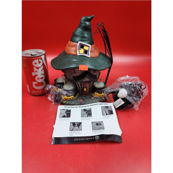 Department 56 Halloween Village Three Witches Cauldron Haunt House