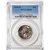 Image 1 : 1939-D Washington Quarter Coin PCGS MS66 Amazing Toning