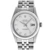 Image 2 : Rolex Mens Stainless Steel Diamond Datejust Wristwatch
