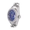 Image 3 : Rolex Ladies Stainless Steel Blue Roman Diamond Date Wristwatch