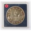 Image 1 : 1954 CANADA SILVER DOLLAR GOLDEN TONE