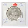 Image 1 : 1964 CANADA 50 CENT 80% SILVER WHITE