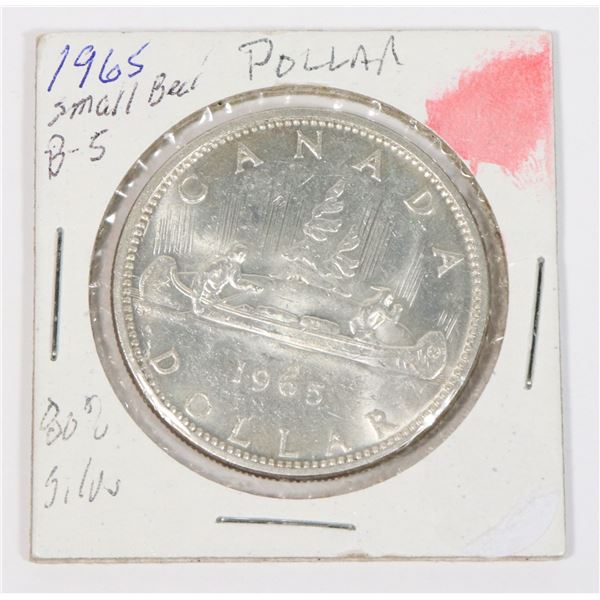 1965 SM BEADS BLUNT 5 SILVER DOLLAR 80% SILVER