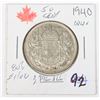 Image 1 : 1940 CANADA 50 CENT W.W.II 80% SILVER