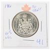 Image 1 : 1961 CANADA 50 CENT 80% SILVER
