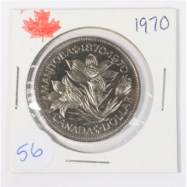 1870-1970 MANITOBA 100TH DOLLAR FROM ROLL 1 OF 6