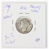 Image 1 : 1944 P MERCURY DIME W.W. II 90% SILVER