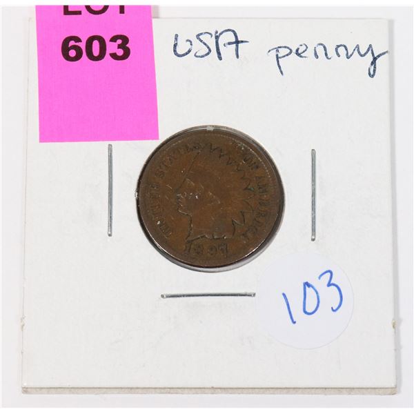 1897 U.S.A. INDIAN HEAD PENNY