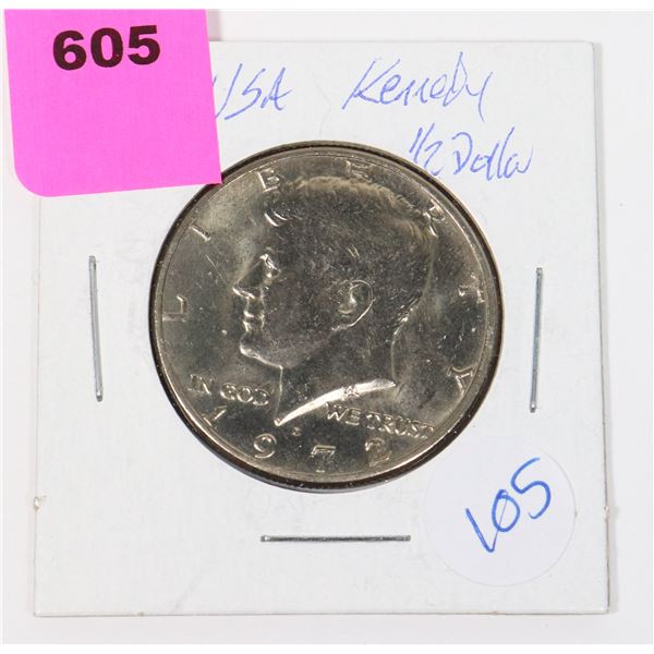 1972 KENNEDY 50 CENT USA
