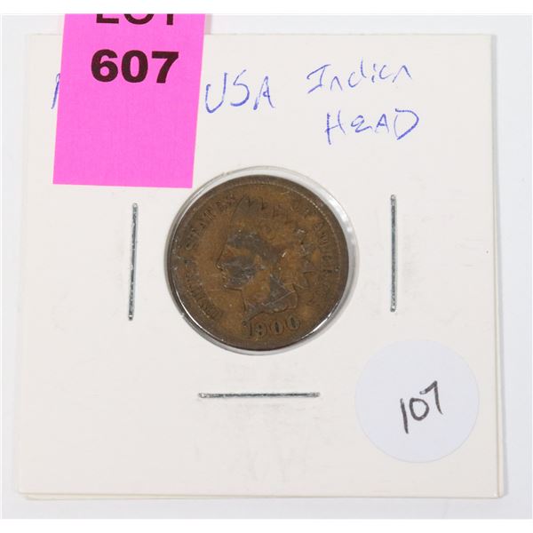 1900 U.S.A. INDIAN HEAD PENNY
