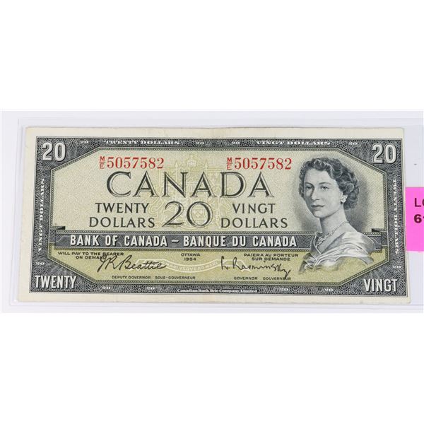 1954 $20 BILL NICE EXAMPLE OF BILL