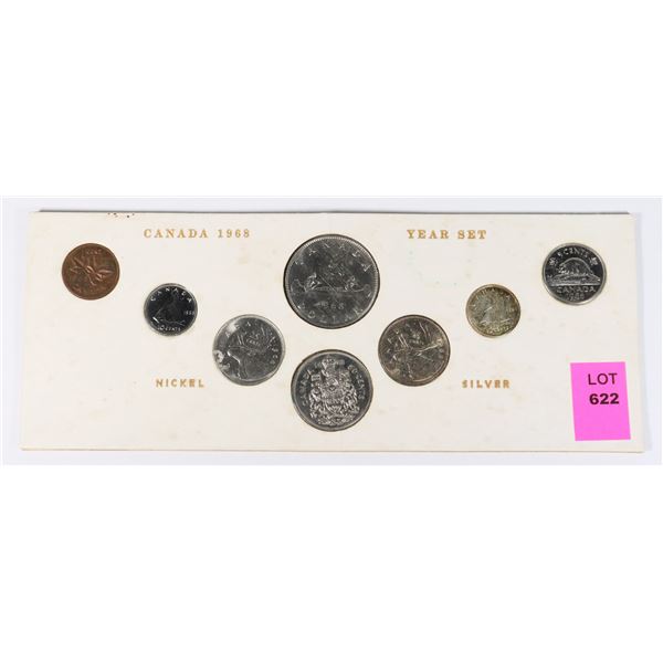 1968 CANADA YEAR SET IN DISPLAY CARD