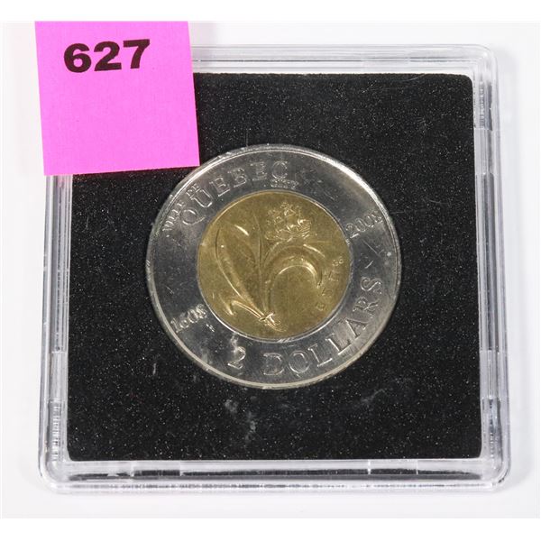 1608-2008 CANADA QUEBEC CITY TOONIE