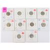 Image 1 : 10 CANADIAN DIMES 1939,40,41,42,43,45,46,47,47,49