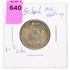 Image 1 : 1928 BRITISH ONE SHILLING 50% SILVER