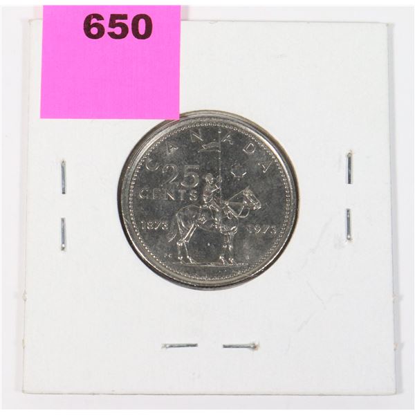 1873-1973 QUARTER 100TH ANNIVERSARY R.C.M.P.