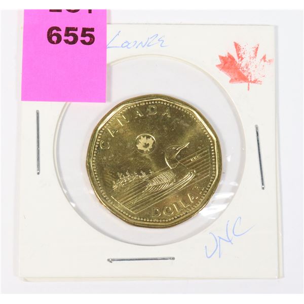 2018 CANADA LOONIE FROM ROLL