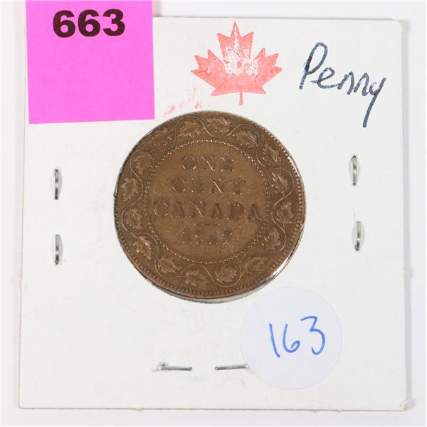 1917 KING GEORGE V PENNY. LOOK CLOSELY AT THE