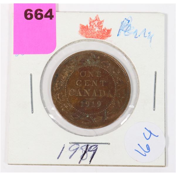 1919 KING GEORGE V PENNY. LOOK CLOSELY AT THE