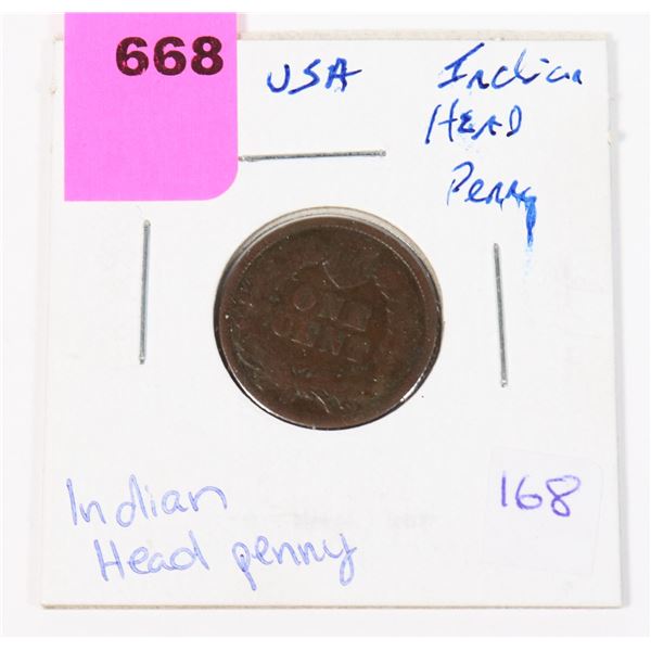 1890 USA INDIAN HEAD PENNY
