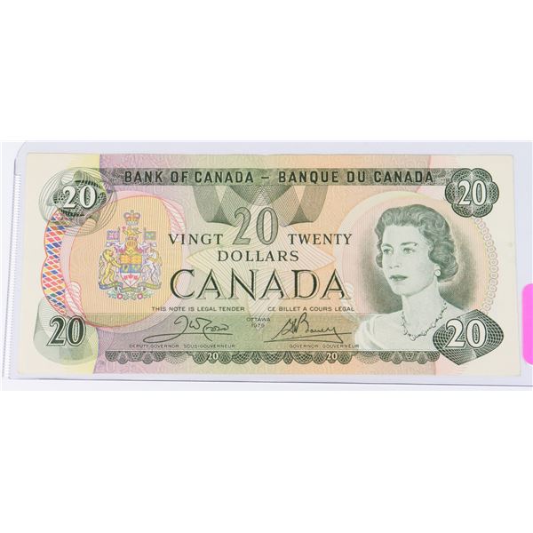 1979 $20.00 BILL 50858877796 DARK CRISP COLOURS