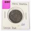 Image 1 : 1861 NOVA SCOTIA LARGE BUD ONE CENT COIN
