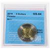 Image 1 : 2016 GRADED MS-64 TOONIE BY CCCS