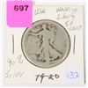 Image 1 : 1920 USA WALKING LIBERTY 50 CENT COIN 90% SILVER