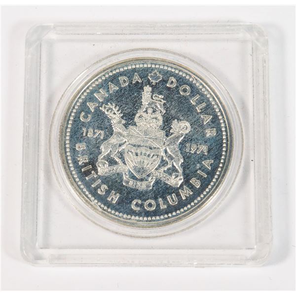 1871-1971 CANADA SILVER DOLLAR BRITISH COLUMBIA